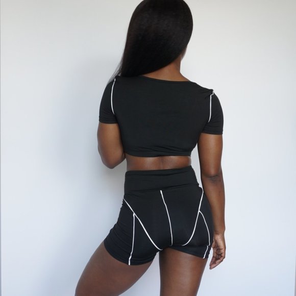 Cyber Reflections 2pc Short Set - Picture 3 of 4